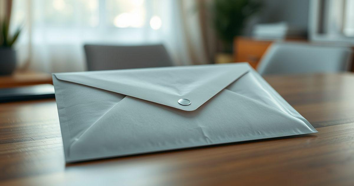 Envelope com lacre adesivo traz segurança e praticidade